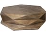 Arreto Hexagonal Hinged Solid Wood Top and Base Coffee Table