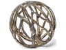 Sphaira Noir I Small 5L x 5W Gold Cast Aluminum Decorative Tree Branch Orb