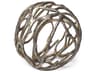 Sphaira Noir II Large 7L x 7W Gold Cast Aluminum Decorative Tree Branch Orb