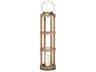 Andy I Large Natural Wood Cylindrical Lantern