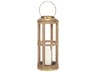 Andy II Small Natural Wood Cylindrical Lantern