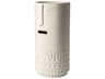 Jacob II Tall White Ceramic Smiling Face Vase