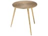 Reva III (Small) 16L x 16W Gold Round Top Cast Aluminum Accent Table