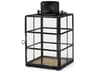 Gamfield  6.1L x 6.1W x 10.6H Small Black Metal and Glass Lantern