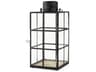 Gamfield 6.1L x 6.1W x 13.4H Medium Black Metal and Glass Lantern