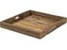 Carson (Small) 24L x 24W Brown Reclaimed Wood Tray