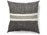 Sharon 20 x 20 Black With Stripes Decorative Pillow Cover
