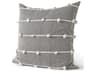 Linda 20 x 20 Navy And Cream With White Detail Decorative Pillow Cover