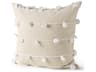Erica 20 x 20 Cream With White Detail Decorative Pillow Cover