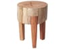 Asco 18"H Rustic Solid Reclaimed Wood Stool