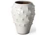 Julian Large Glossy White Ceramic Spoked Vase