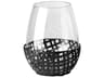 Reena I Small Black Woven Metal Base Table Candle Holder