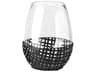 Reena II Large Black Woven Metal Base Table Candle Holder