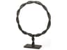 Rizwan (Small) Black Aluminum Braided Circular Object