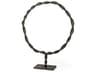 Rizwan (Large) Black Aluminum Braided Circular Object