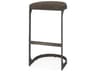 Tyson 17L x 18W x 31H Brown/Gray Suede W/ Metal Frame Bar Stool
