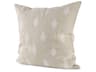 Enya 18L x 18W Beige and Cream Fabric Patterned Decorative Pillow Cover