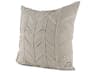 Ivivva 20L x 20W Beige Fabric Textured Decorative Pillow Cover