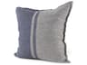 Aubrielle 20L x 20W Gray and Blue Fabric Color Blocked Decorative Pillow Cover