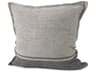 Zadie 20L x 20W Light Gray and Dark Gray Fabric Color Blocked Decorative Pillow Cover