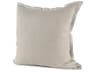 Mae 20L x 20W Beige Fabric Decorative Pillow Cover