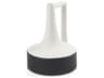Burton 8.3H Small White and Black Ceramic Jug Vase
