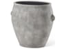 Zuma 27.2L x 18.1W x 24.4H Light Gray Ceramic Floor Vase