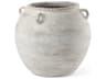 Misha 25.2L x 25.2W x 22.4H Cream Ceramic Floor Vase
