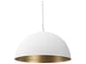 Juniper 24" Round White Dome Pendant Light