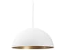 Juniper 36" Round White Dome Pendant Light