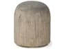 Knox Short Gray-Wash Wood Decorative Object