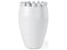 Basin Medium Off-White Glazed Vase