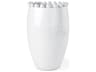 Basin Large Off-White Glazed Vase