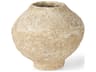 Ritu Small Beige Paper Mache Pot Vase