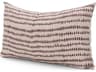 Jenna Beige w/ Merlot Print Linen Lumbar Decorative Pillow Cover