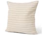 Jace Cream w/ Beige Stripe Linen-Cotton Square Decorative Pillow Cover
