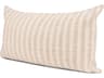 Jace Cream w/ Beige Stripe Lumbar Decorative Pillow Cover