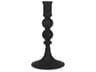 Haute Small Matte Black Blown Glass Candlestick