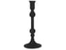 Haute Medium Matte Black Blown Glass Candlestick
