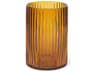 Dawn Short Amber Glass Vase