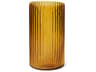 Dawn Tall Amber Glass Vase