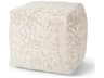 Khloe Small Cream Pouf