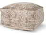Khloe Large Taupe Pouf