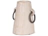 Monique Small Light Brown w/ Handles Wood Pot