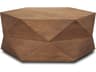 Arreto Hexagonal Hinged Solid Wood Top and Base Coffee Table