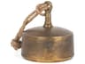 Quincy Large Gold Metal Decorative Bell Object