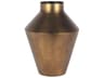 Perrin Large Brushed Gold Metal Decorative Vase