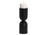 Qamra Medium Black Metal Pillar Candle Holder