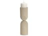 Qamra Tall Beige Textured Metal Pillar Candle Holder Candle Holder
