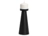 Quadir Tall Matte Black Metal Candle Holder